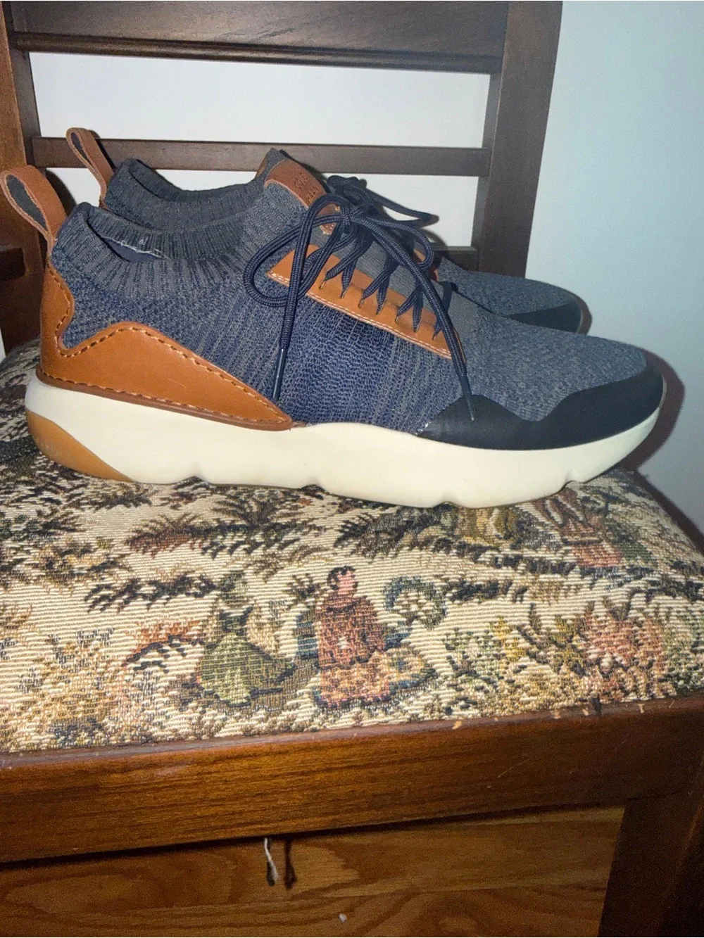 Cole Haan Zerogrand Stitchlite All Day Sneaker Marine Blue Brown Men’s 10.5M